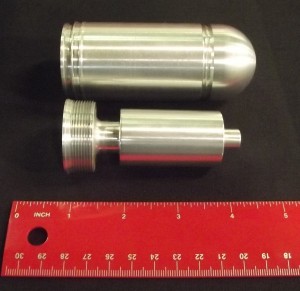 Designed to test flight characteristics this 40mm round was built around precise weight and balance.  